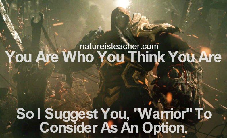 Be a Warrior QUOTATION