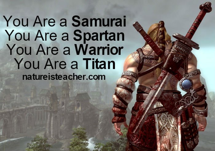 You Are a Samurai QUOTATION