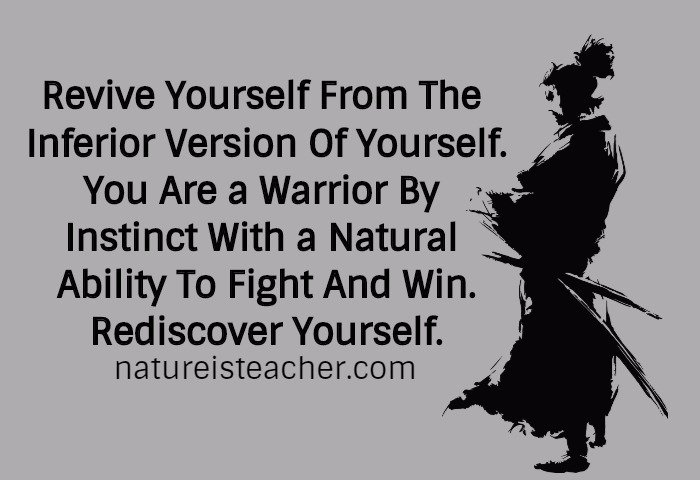 You Are a Warrior By Instinct QUOTATION