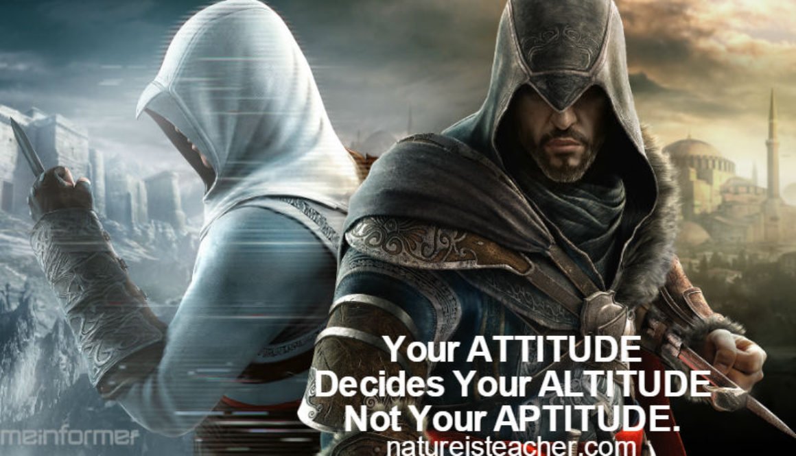 Your Attitude Decides Your Altitude QUOTATION