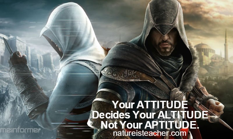 Your Attitude Decides Your Altitude QUOTATION